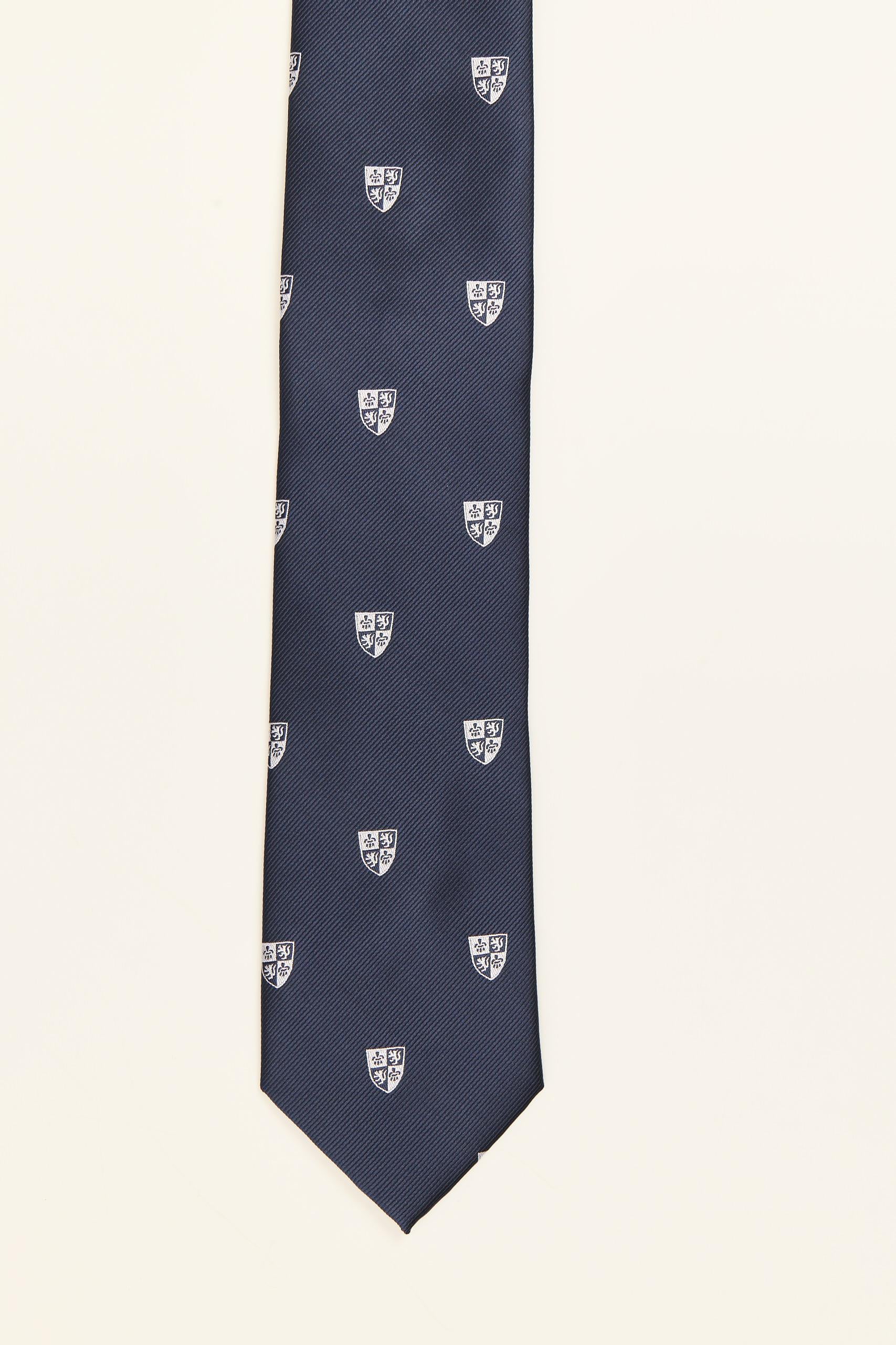 NAVY SHIELDS TIE