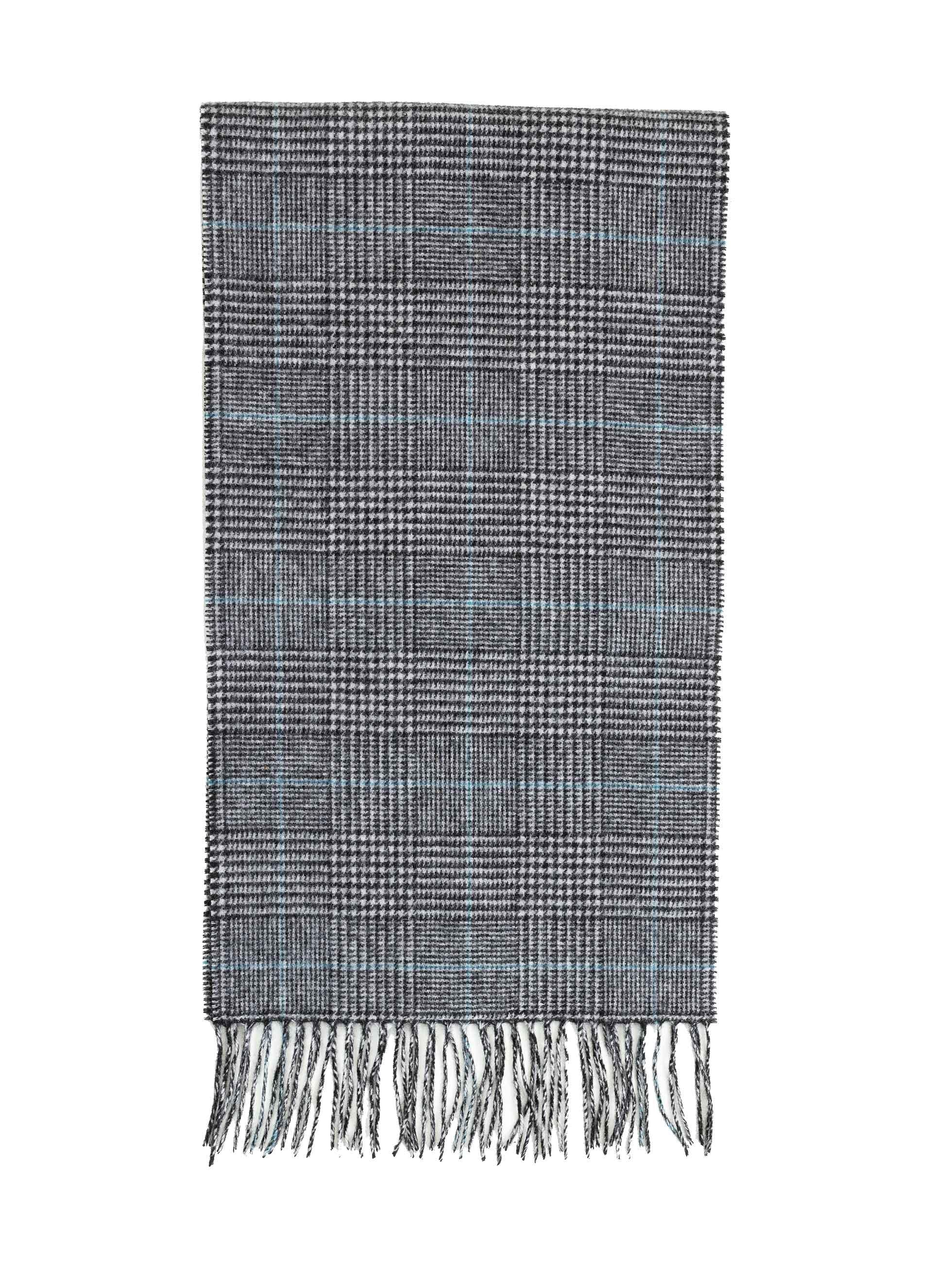 CHARCOAL GREY WALES WOOL SCARF