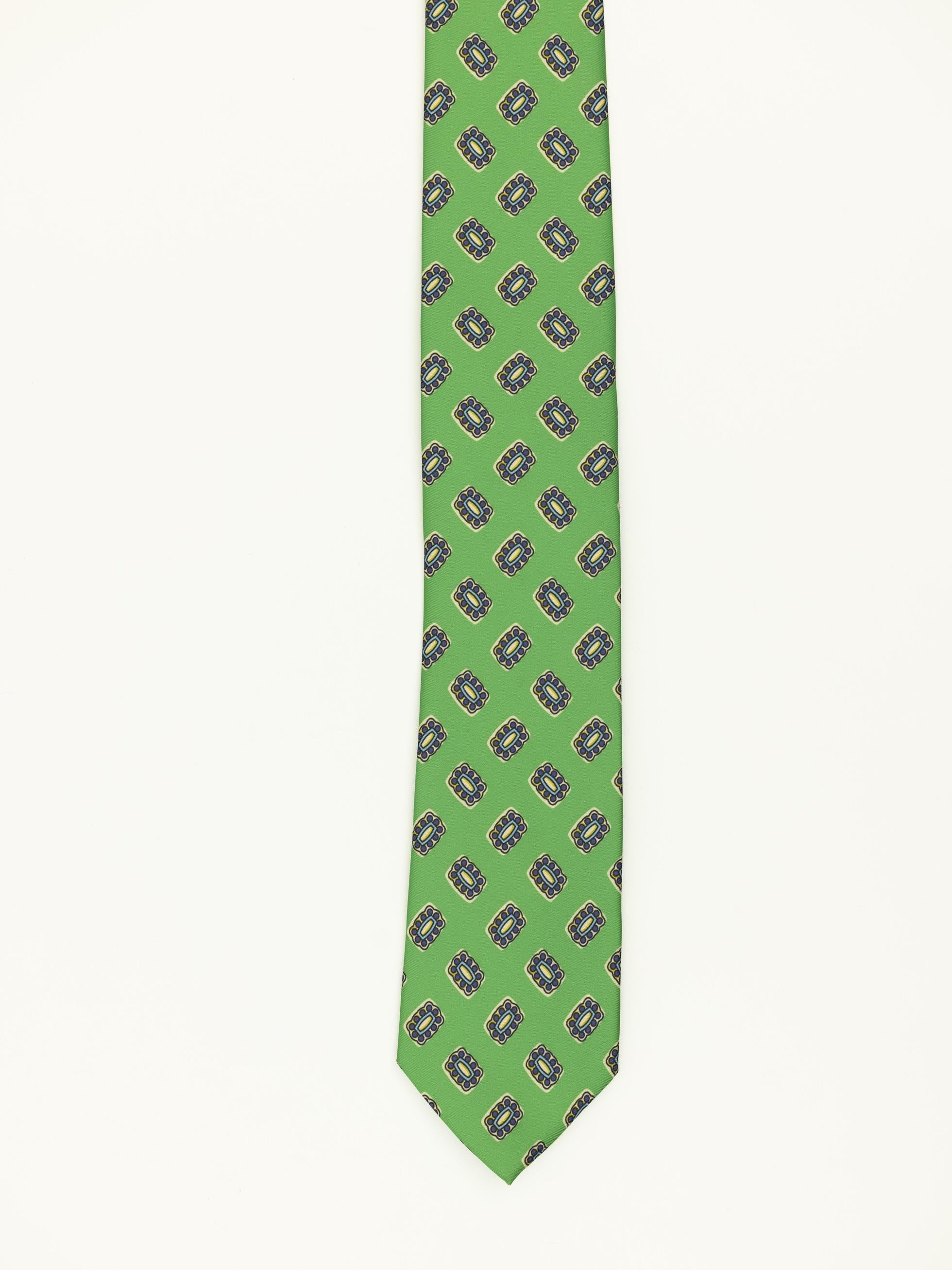 CORBATA MOSAICO VINTAGE VERDE - 1