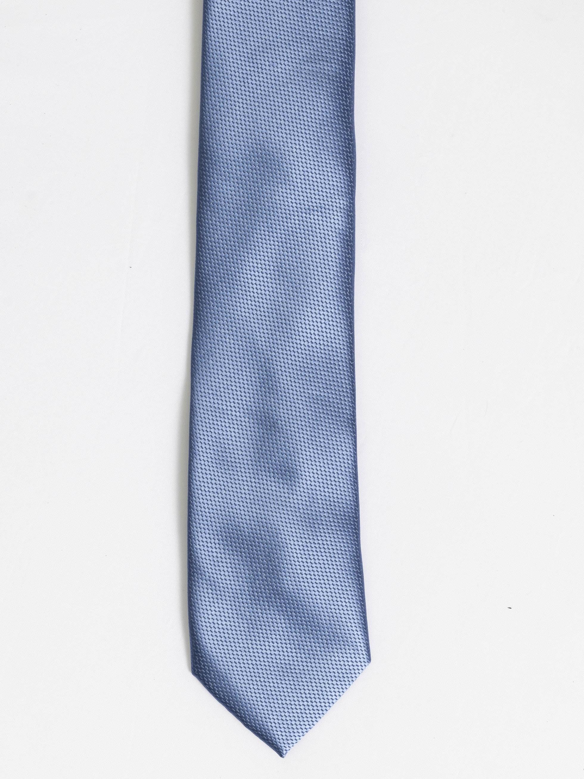 CORBATA JACQUARD AZUL - 1