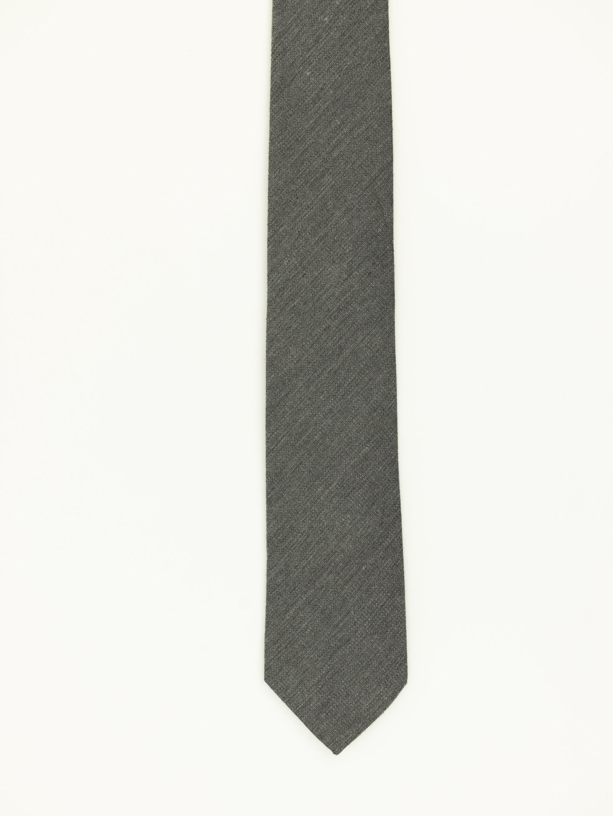 CORBATA LISA GRIS - 1