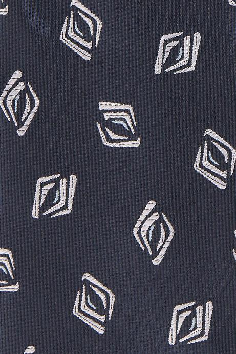 NAVY GEOMETRIC MOTIVES TIE