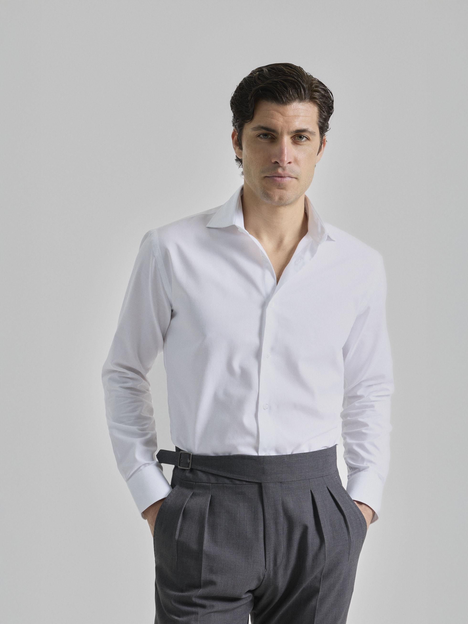 CAMISA VESTIR LISA BLANCA