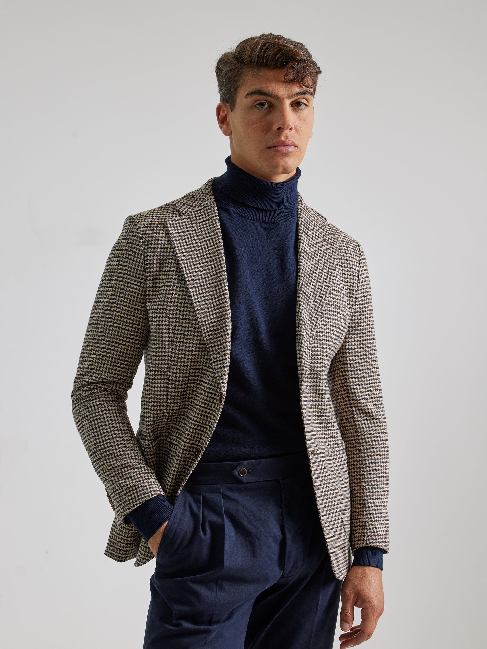 TOASTED HOUNDSTOOTH BLAZER