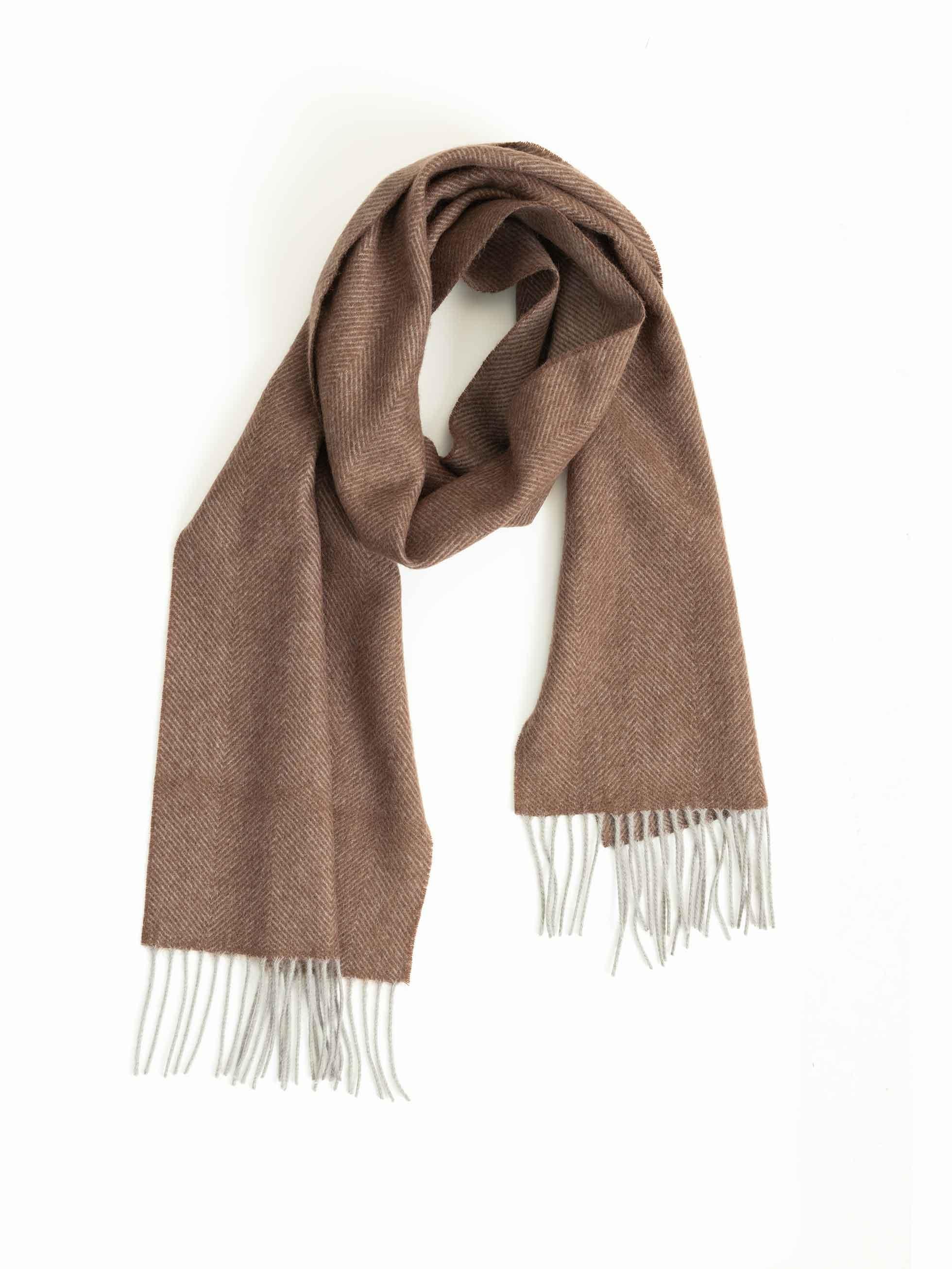 BEIGE WOOL SCARF