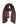 BURGUNDY WOOL GEOMETRIC PRINT FOULARD