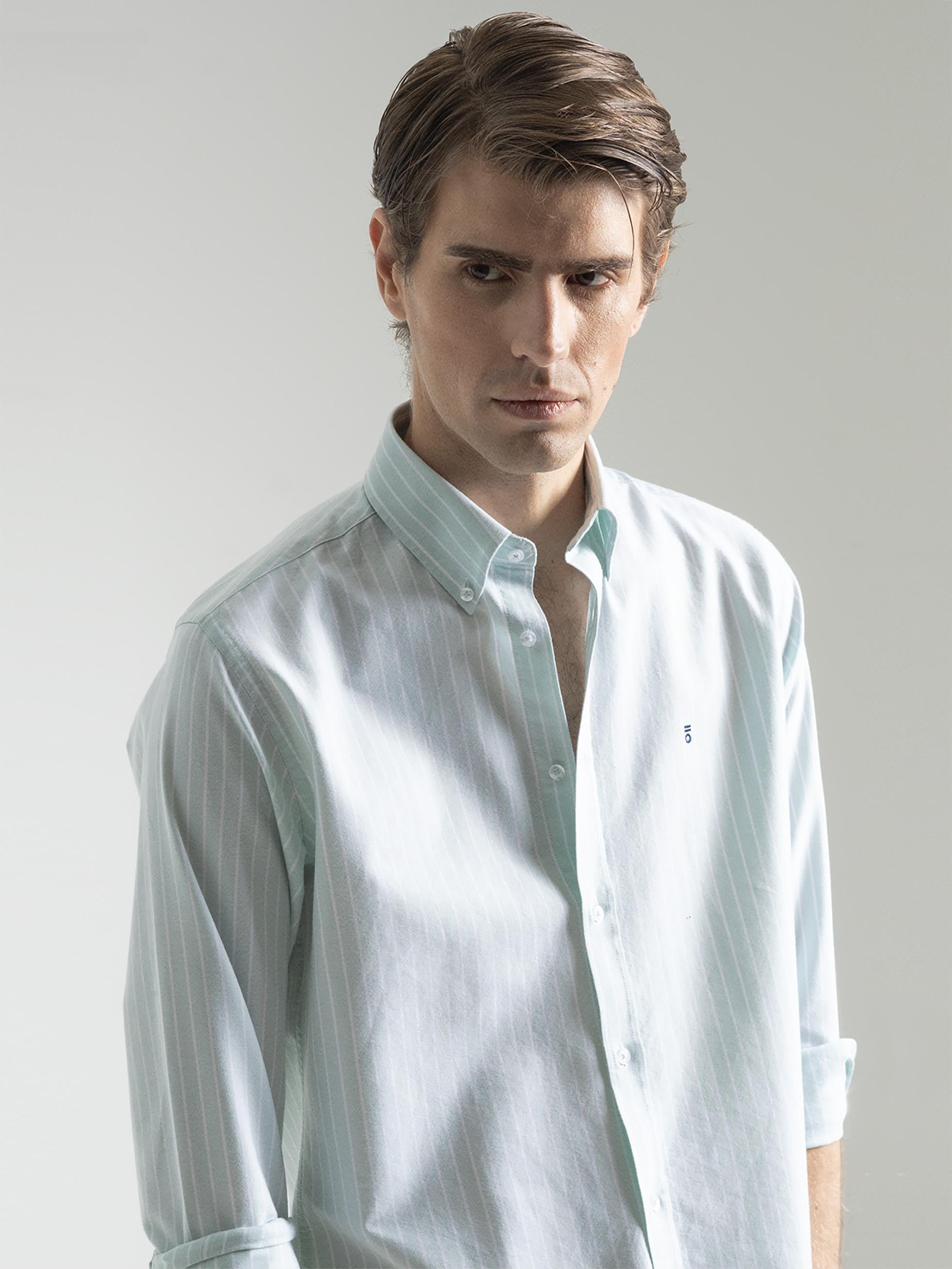 CAMISA RAYAS HORIZONTALES OXFORD - 4