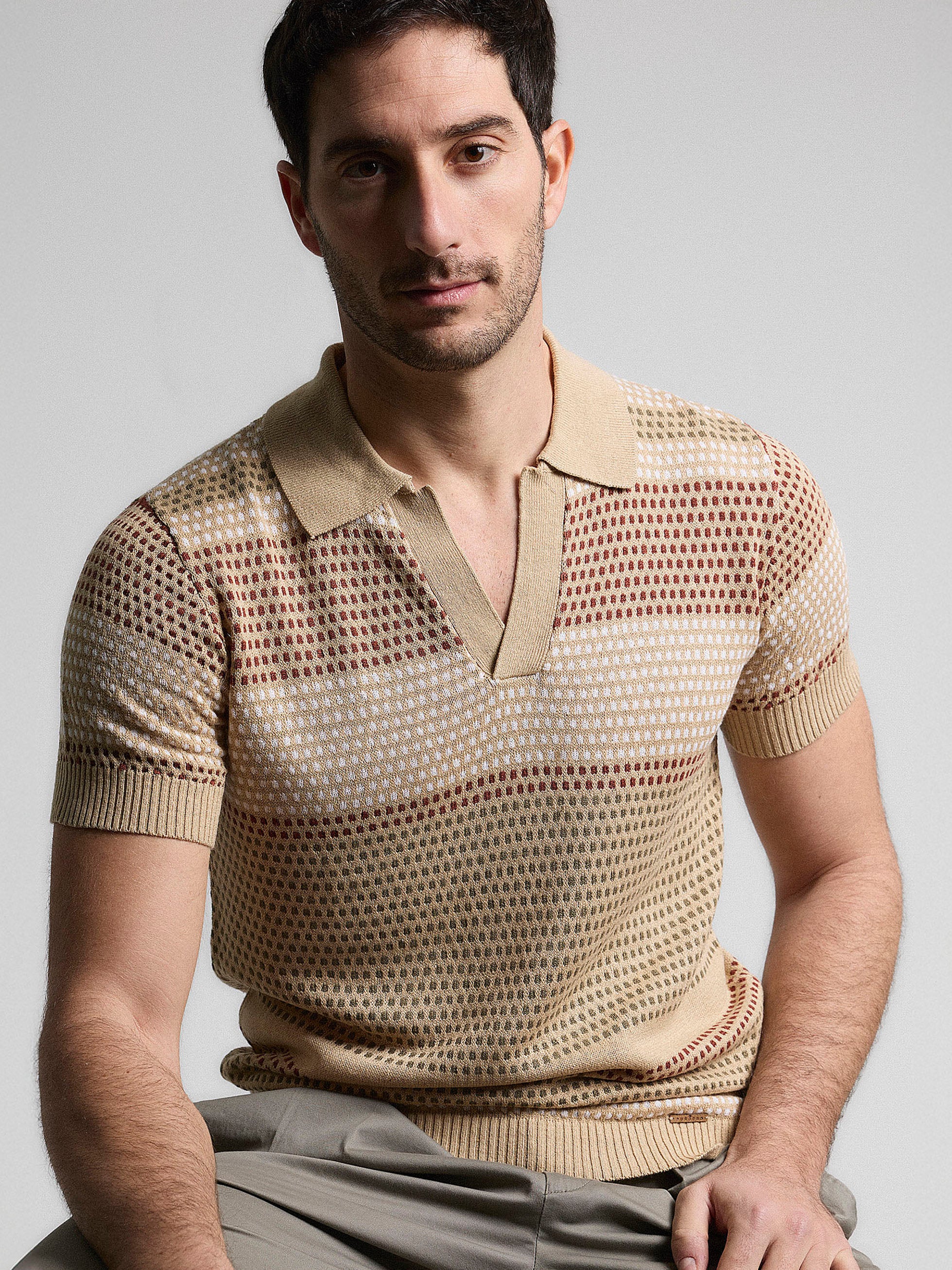 POLO PUNTO LINO VINTAGE CAMEL